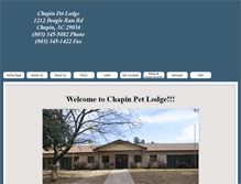 Tablet Screenshot of chapinpetlodge.com